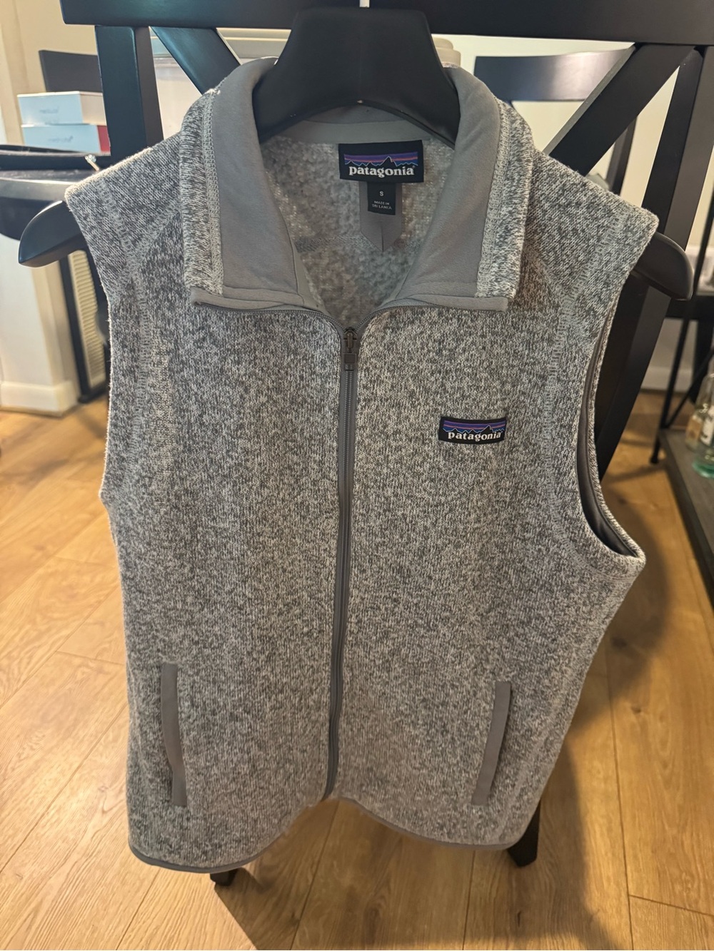 Patagonia Better Sweater Gray Fleece Vest, Like New